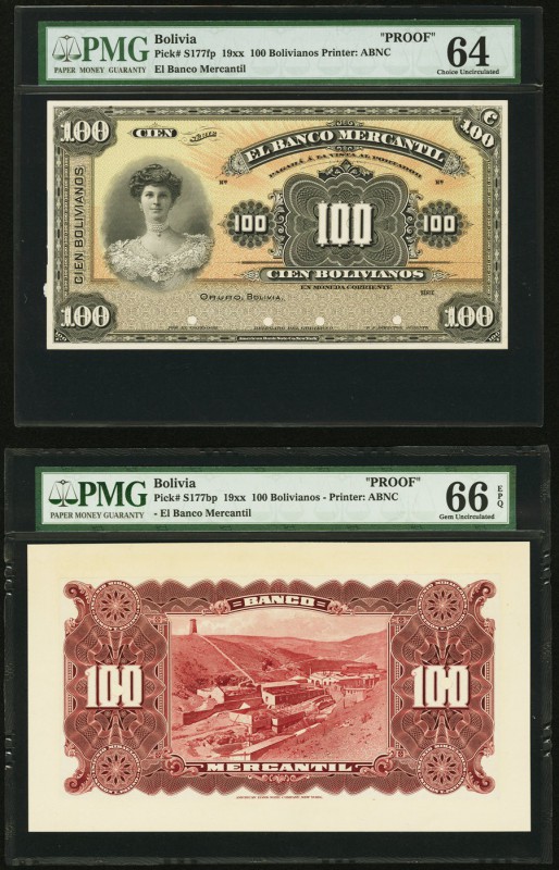 Bolivia Banco Mercantil 100 Bolivianos ND (19__) Pick S177fp; S177bp Front and B...