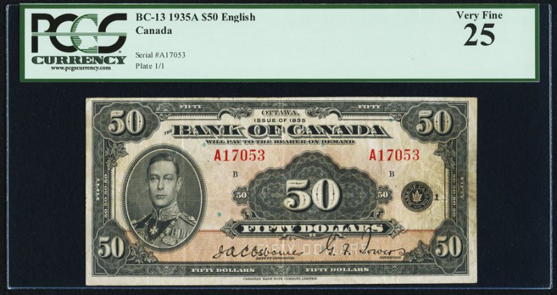 BC-13 $50 1935A PCGS Very Fine 25. Very rare in any grade, this higher denominat...