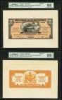 Bridgetown, Barbados- The Royal Bank of Canada $100 (£20-16-8) 2.1.1920 Ch. # 630-30-06FP/BP Face/Back Proofs PMG Graded Choice Uncirculated 64; Choic...