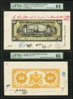 Montreal, PQ- Royal Bank of Canada $10 1913 Ch.# 630-12-06fp; bp Face and Back Proofs PMG Choice Uncirculated 64; Gem Uncirculated 65 EPQ. A lovely pa...