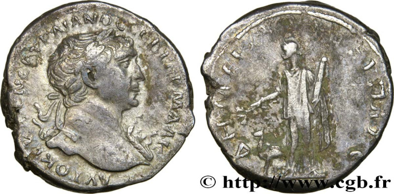 TRAJANUS
Type : Tridrachme 
Date : 106 
Mint name / Town : Arabie 
Metal : silve...