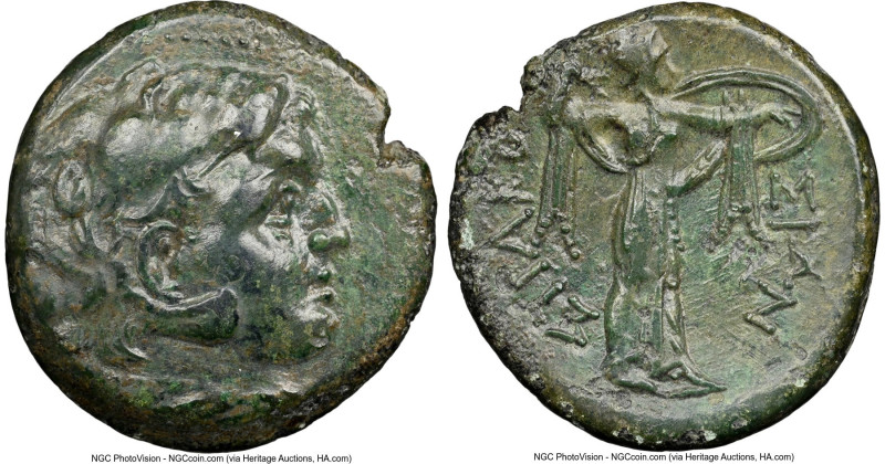 SICILY. Syracuse. Pyrrhus (278-276 BC). AE (23mm, 11h). NGC XF. Head of young He...