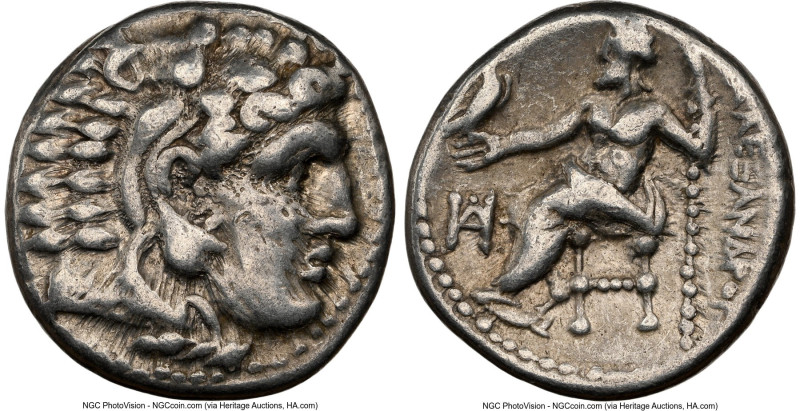 MACEDONIAN KINGDOM. Alexander III the Great (336-323 BC). AR drachm (16mm, 11h)....