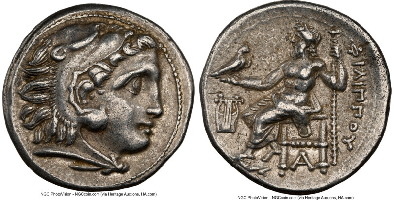 MACEDONIAN KINGDOM. Philip III Arrhidaeus (323-317 BC). AR drachm (18mm, 11h). N...
