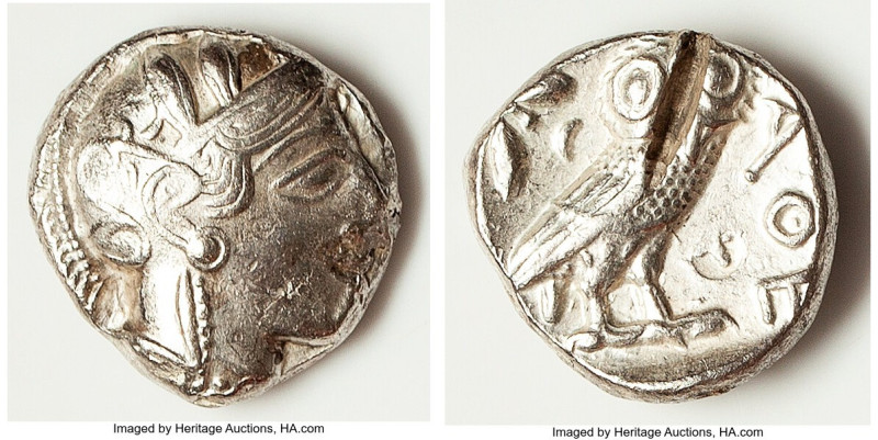 ATTICA. Athens. Ca. 440-404 BC. AR tetradrachm (23mm, 17.00 gm, 8h). VF, test cu...