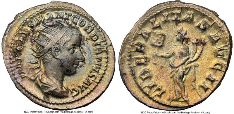 Gordian III (AD 238-244). AR antoninianus (24mm, 1h). NGC XF. Rome, AD 240. IMP ...