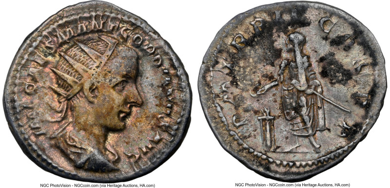 Gordian III (AD 238-244). AR antoninianus (21mm, 6h). NGC VF. Rome, AD 240. IMP ...
