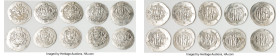 Abbasid Governors of Tabaristan. Anonymous 10-Piece Lot of Uncertified Assorted Hemidrachms ND (AD 780-793) AU, Tabaristan mint. A-73. Average size 23...