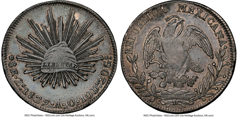 Republic 3-Piece Lot of Certified 8 Reales NGC, 1) 8 Reales 1829 Zs-AO - XF Deta...