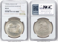 Estados Unidos "Southeastern Railroad" 5 Pesos 1950-Mo MS64 NGC, Mexico City mint, KM466. HID09801242017 © 2024 Heritage Auctions | All Rights Reserve...