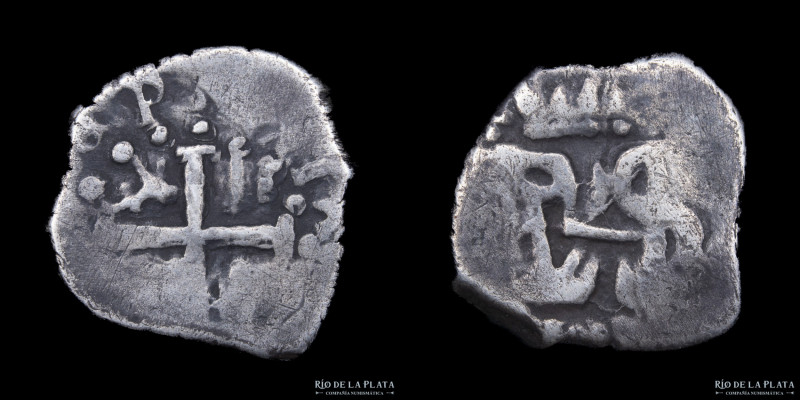 Lima (Perú) Felipe IV (1621-1665) 1/2 Real 1659-60. Estrella. Macuquina. Plata 9...