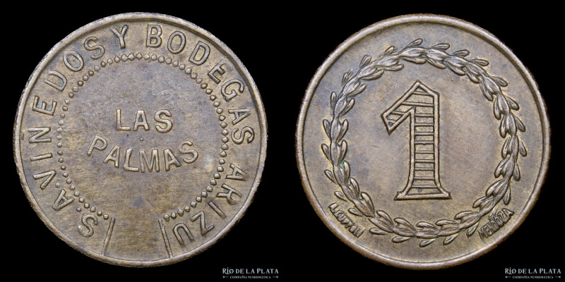 Argentina. Ficha Vendimia. Mendoza, Las Palmas. Valor 1 (Cajón). S.A. Bodegas y ...