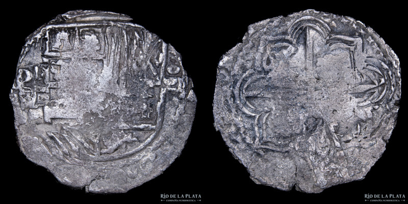 Potosi. Felipe II (1574-1598) 4 Reales 1595-1600 B (Juan y Hernando de Ballester...