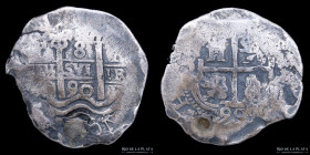 Potosi. Carlos II. 8 Reales 1690 VR . Macuquina. CJ 28.24