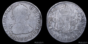 Potosi. Carlos III. 2 Reales 1782 PR. CJ 65.11.2