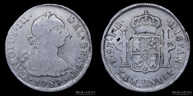 Potosi. Carlos III. 2 Reales 1787 PR. CJ 65.16