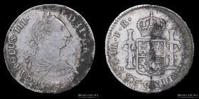 Potosi. Carlos III. 1 Real 1780/79 PR. CJ 66.9.1