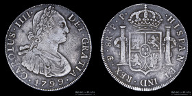 Potosí, Carlos IV. 8 Reales 1799 PP. CJ 76.11