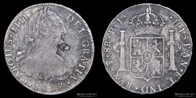 Potosi. Carlos IV. 8 Reales 1807 PJ. CJ 76.19