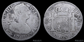 Potosi. Carlos IV. 4 Reales 1799 PP. CJ 77.11