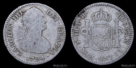 Potosi. Carlos IV. 1 Real 1794 PR. CJ 79.6