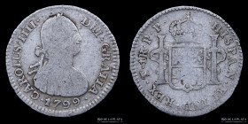 Potosi. Carlos IV. 1 Real 1799 PP. CJ 79.11