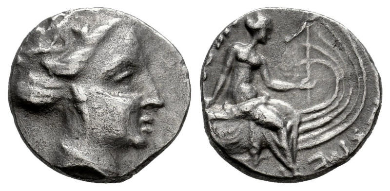 Euboia. Histiaia. Tetrobol. 3rd-2nd centuries BC. (Bcd-Euboia 394). (Hgc-4, 1524...