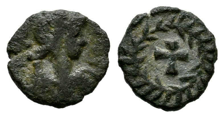 Vandals period. Pseudo-Imperial. Nummus. 523-530 AD. Carthage?. Contemporary imi...