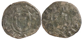 Portugal
D. Sancho II (1223-1248)
Dinheiro de escudo Bolhão
Exemplar muito interessante, com "brokage" perfeitamente visível do anverso. Caso inédi...