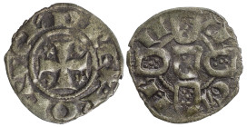 Portugal
D. Dinis I (1279-1325)
Dinheiro Bolhão
Legenda inédita: D RE*.PORTVGL'
AG: NC 0.77 g INÉDITO
MBC

Portugal
D. Dinis I (1279-1325)
Di...