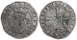 Portugal
D. Fernando I (1367-1383)
Barbuda Lisboa Prata
Legenda anverso: + SI:Dns:MIChI:AIVTOR:nOn:TIM:
Legenda reverso: + FERnAnDVS:REX:PORTVGALI...