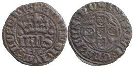 Portugal
D. João I (1385-1433)
Meio real de 10 soldos Lisboa oLo Bolhão
Sinal oculto à esquerda e à direita.
AG: 19.04 1.19 g
BC+

Portugal
D....