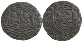 Portugal
D. Afonso V (1438-1481)
Ceitil Lisboa Cobre
Recunhado sobre real preto
AG: 13.04 F.M: 8.1.5 1.15 g
BC+

Portugal
D. Afonso V (1438-14...