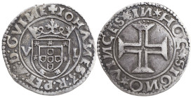 Portugal
D. João III (1521-1557)
Tostão V-L Lisboa Prata
AG: 98.05 9.41 g
MBC+

Portugal
D. João III (1521-1557)
Tostão V-L Lisbon AR
AG: 98....