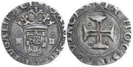 Portugal
D. João III (1521-1557)
Tostão *-* Lisboa Prata
Legenda inédita anverso: … AL.
AG: 131.NC 7.33 g
MBC

Portugal
D. João III (1521-1557...