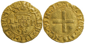 Portugal
D. João III (1521-1557)
Cruzado L-R Lisboa Ouro
Legenda anverso: *IOANES*III*R*PORTVGA
Legenda reverso: *IN*HOC*SIGNO*VINCES
AG: 161.01 ...