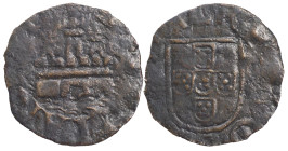 Portugal
D. Sebastião I (1557-1578)
Ceitil Lisboa Cobre
Legenda reverso: REX.PORTVG:ETAL
AG: 04.01 F.M: 4.2.1a 0.45 g RARA
BC-

Portugal
D. Se...