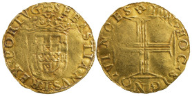 Portugal
D. Sebastião I (1557-1578)
500 reais Lisboa Ouro
Linda patina para uma moeda desde metal.
AG: 57.14 3.76 g
MBC+

Portugal
D. Sebastiã...