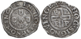 Portugal
D. João IV (1640-1656)
Meio tostão Porto Prata
AG: 47.14 2.64 g
Anverso com danos, de outra forma, MBC+.

Portugal
D. João IV (1640-16...