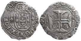 Portugal
D. João IV (1640-1656)
Tostão Lisboa 1641 Prata
Um dos tostões mais raros do reinado de D. João IV, este exemplar apresenta a data apenas ...