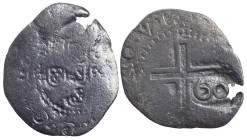 Portugal
D. João IV (1640-1656)
Carimbo de 60 réis sobre meio tostão de D. Filipe III Prata.
AG: 113.11 2.25 g
BC-

Portugal
D. João IV (1640-1...