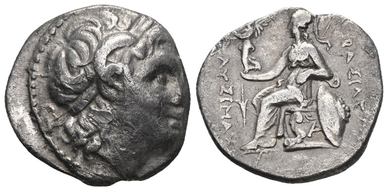 GREEK
THRACIAN KINGS 
Lysimachus, 305 - 281 BC Chr. Drachma (4.10g). VAT Sesto...