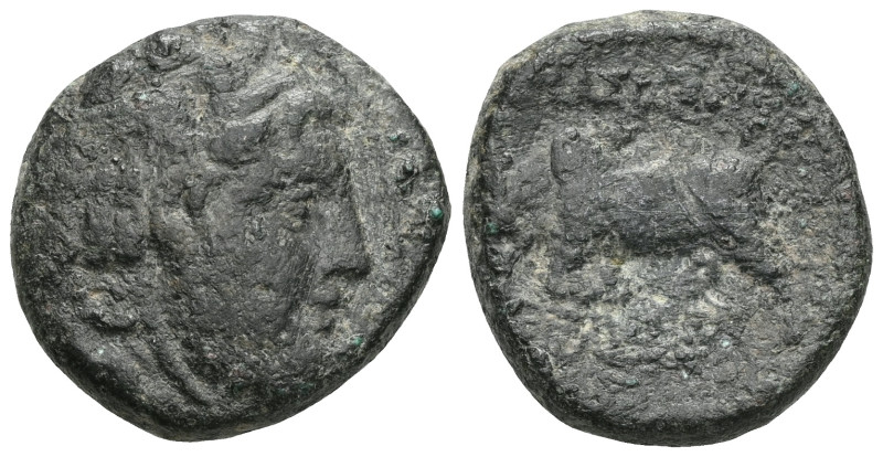 Seleukid kings of Syria AE (Bronze) Seleukos I Nikator (312-281 BC) Obv: Winged ...