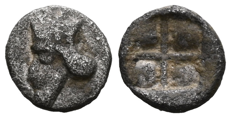 Greek Satrap Obol AR. Very fine.

Weight:0,1 gr
Diameter:5,9 mm