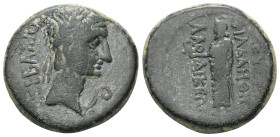 ROMAN PROVINCIAL PHRYGIA. Laodicea ad Lycum. Augustus, 27 BC-AD 14. Assarion (Bronze), Zeuxis Philalethes, circa 15 BC (?). ΣEBAΣTOΣ Laureate head of ...