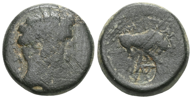 Roman Provincial
PHRYGIA. Eumeneia. Tiberius, 14-37. (Bronze), Valerios Zmertor...