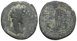 Roman Provincial
Phrygia, Aezani AE (Bronze) Claudius ? (41-54 ) Magistrate: Claudius Hierax
Issue: Group I (with 'magistrates' names)
Obv: ΚΛΑΥΔΙΟ...