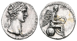 Roman Provincial
 Cappadocia, Caesarea. Nero. AR, Hemidrachm. (Silver) 54-68 AD.
Obv: NERO CLAVD DIVI CLAVD F CAESAR AVG GERMANI. Laureate head of N...