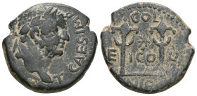 Roman Provincial
Lycaonia, Iconium AE (Bronze) Titus (Caesar, 69-79) under Vespasian, Issue: Latin issues
Obv: T CAES IM PONT; laureate head of Titu...