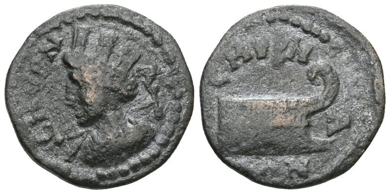 IONIA Smyrna. Pseudo-autonomous issue, circa 2nd-3rd century BC.
Draped bust of...